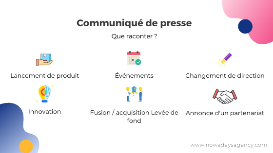que dire dans un communiqué de presse